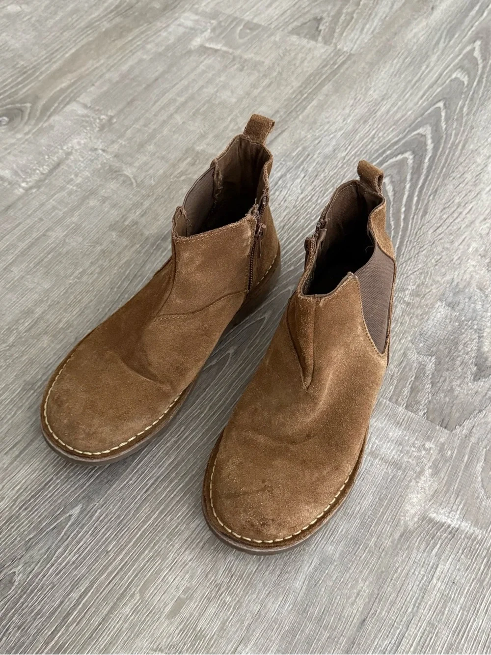 Kids / Boys Brown Suede Chelsea Boots